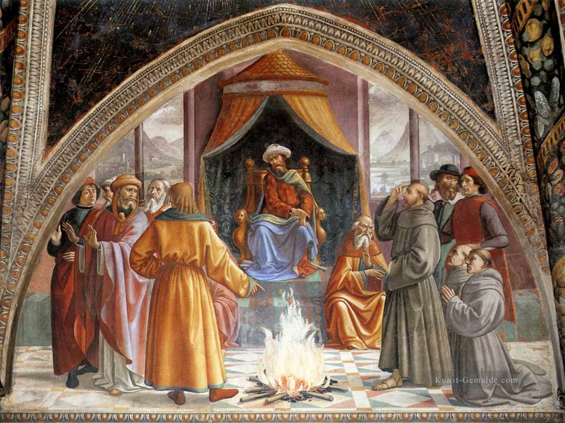 Feuerprobe vor dem Sultan Florenz Renaissance Domenico Ghirlandaio Ölgemälde